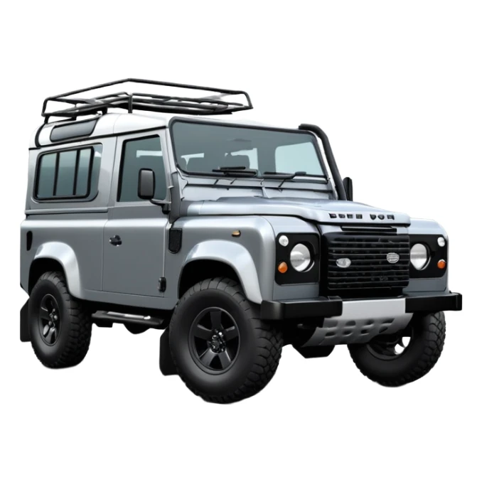 New Landrover Defender in Carpathian Grey with gloss black accents sticker