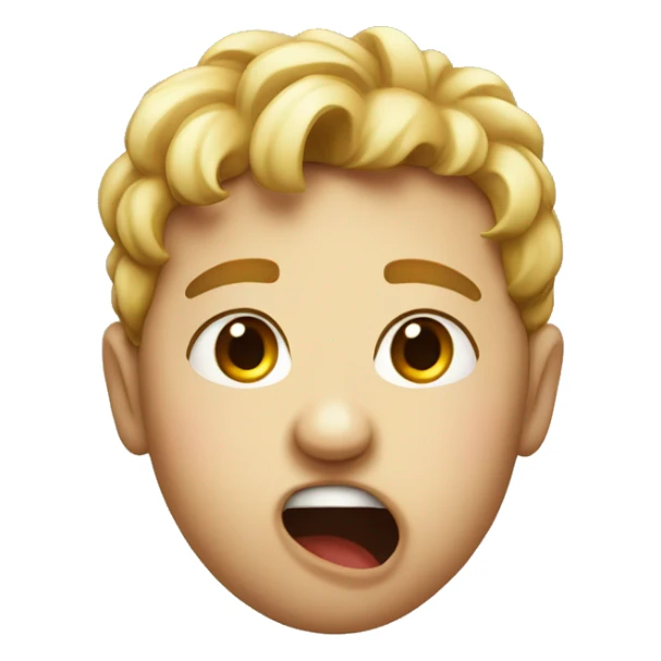 emoji raising eyebrow while biting side of lip sticker