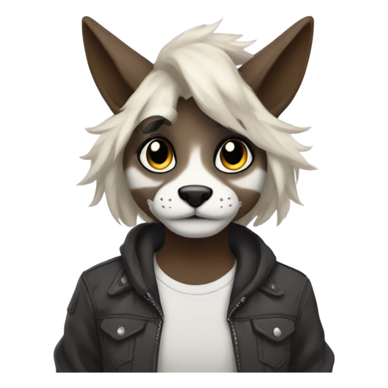 Anthro Fursona Furry Edgy Cool Cute Full body sticker