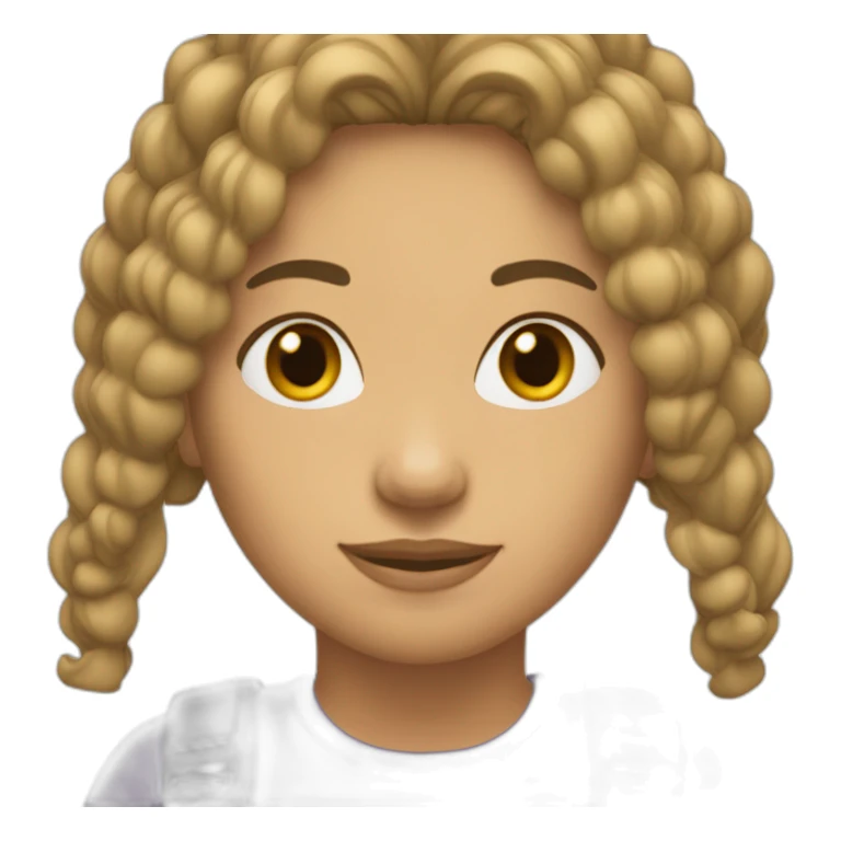 Mujer de 31 años y 88kg pelo castaño claro sticker