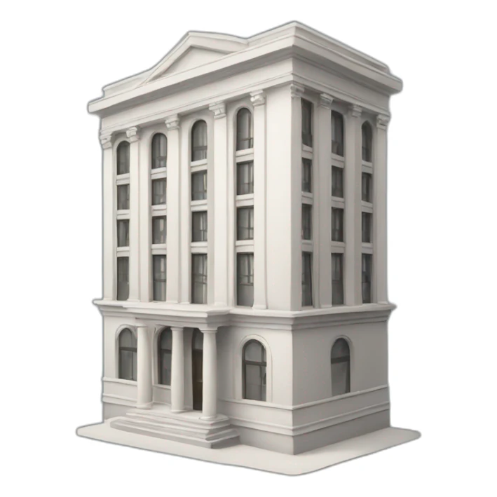 elegant building bank sticker