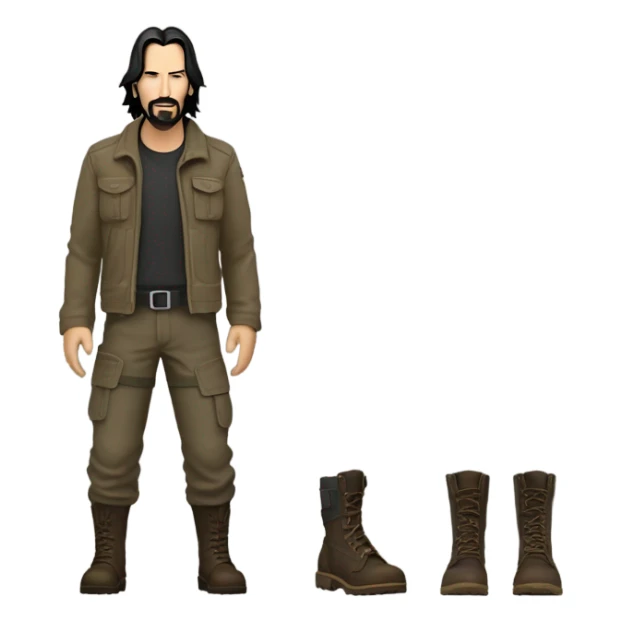 Keanu Reeves in an adventurer outfit sticker