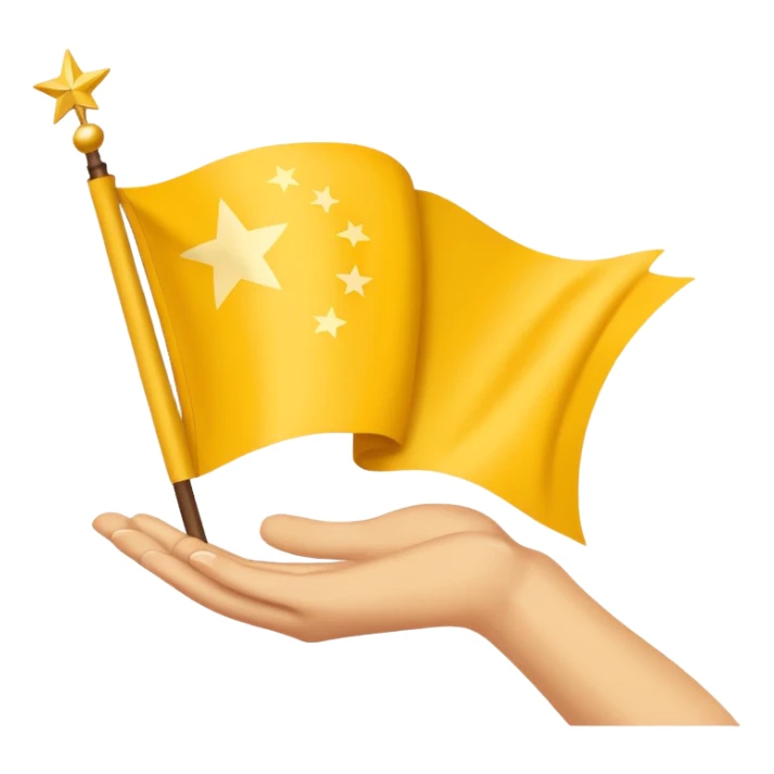 Chinar flag it has 80,000 stars and a hand sticker