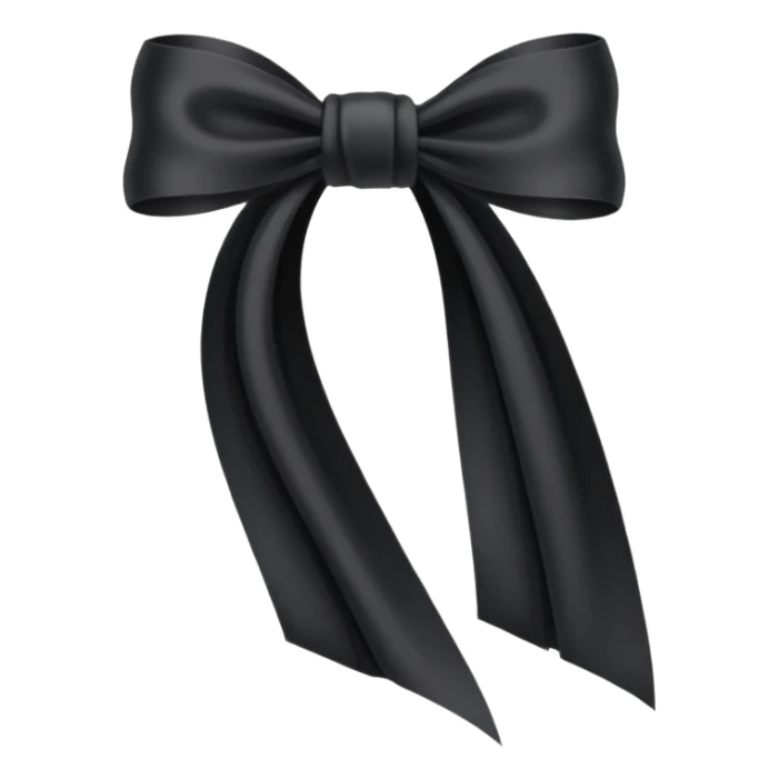 🎗️ this ribbon just one turn for honouring dead people but black sticker