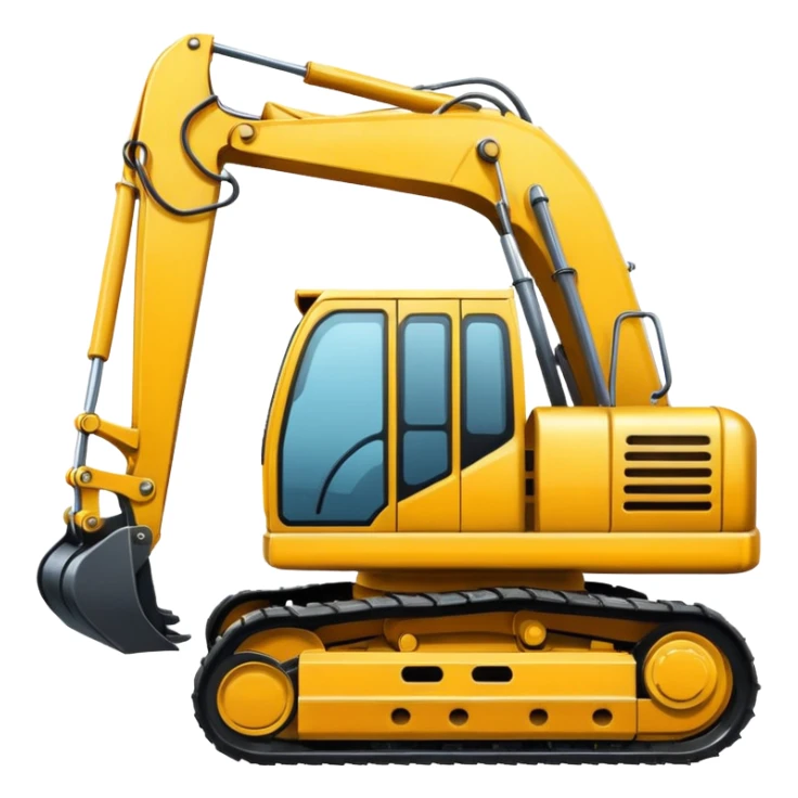 Excavator sticker