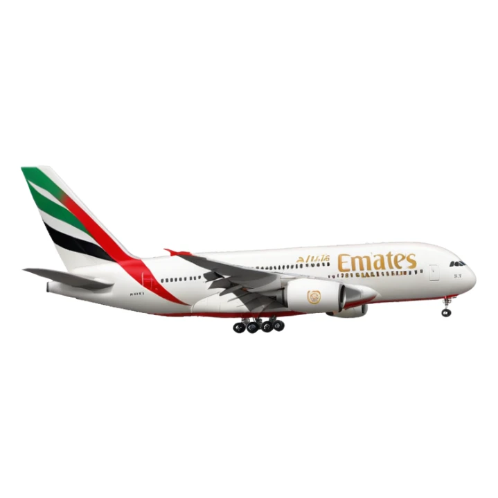 make me an emoji with the emirates logo and a red background sticker