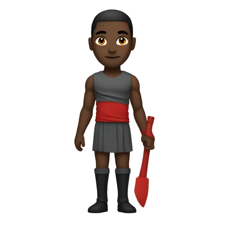 The avatar features a bold, minimalist design with a striking red torso, arms, and legs, and a faceless black head for added mystery. It's easily recognizable and customizable, perfect for players who want to stand out.






 sticker