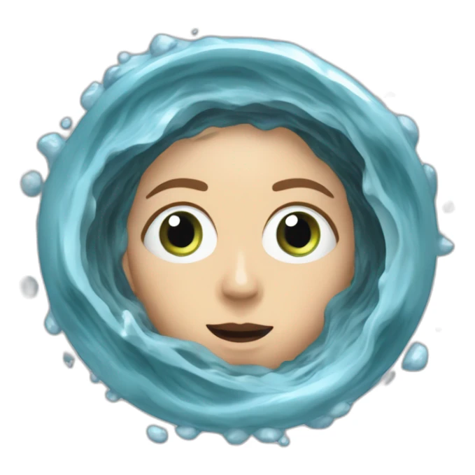 Adele trapped in a whirlpool in the Mariana trench sticker