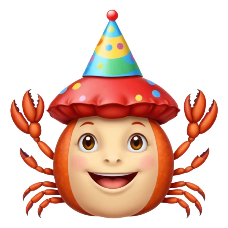 Queen of crabs celebrating birthday  sticker