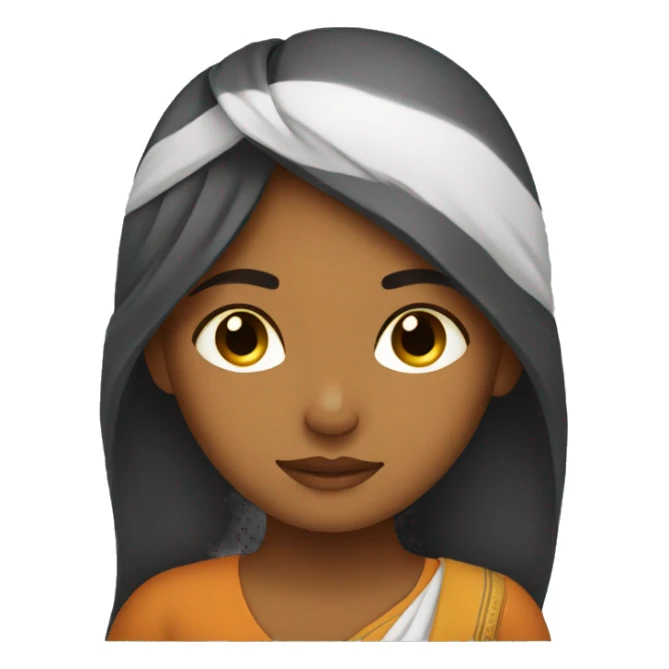 Indian girl sleeping sticker