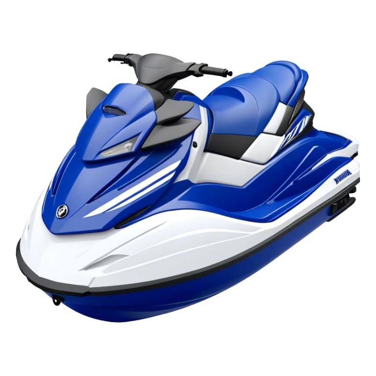 Jet Ski - Yamaha EX Deluxe (Model Year: 2022) (Iconic colour: Blue and white) sticker