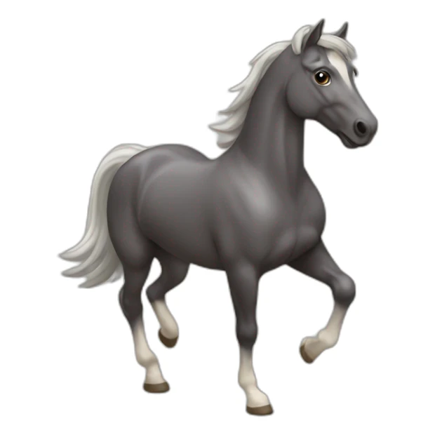 Cheval qui fait du cross sticker