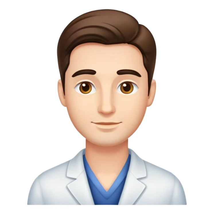 Face of man who is very cosseted sticker