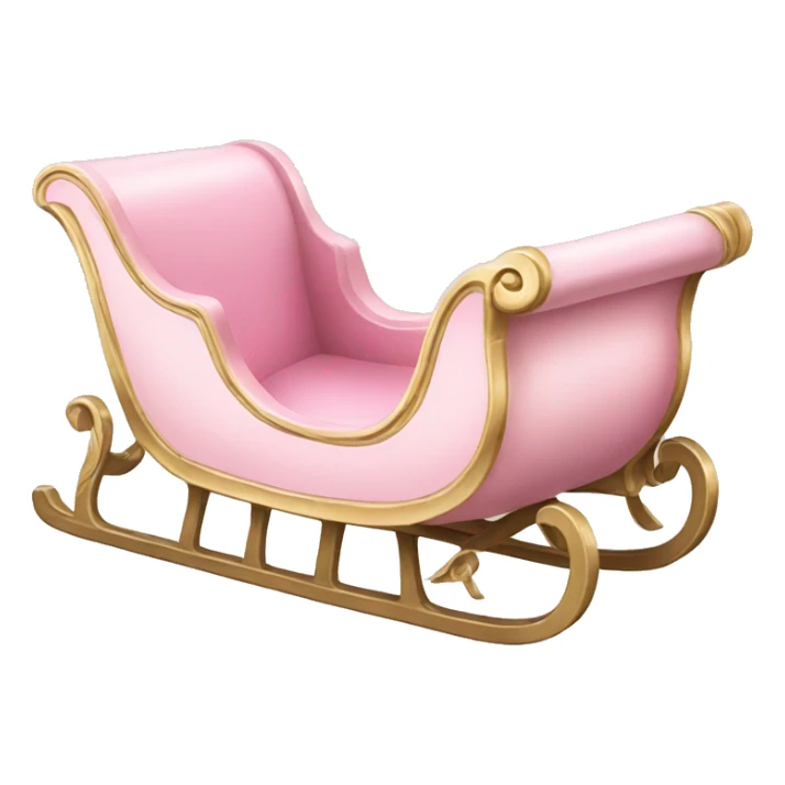 light pink sleigh sticker