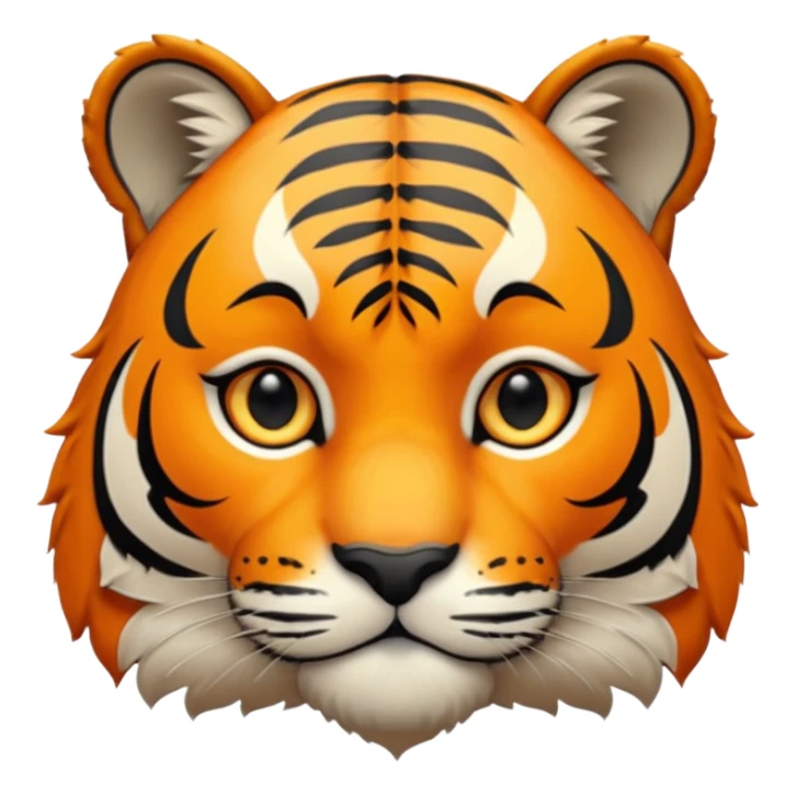 a tiger on black and white sticker