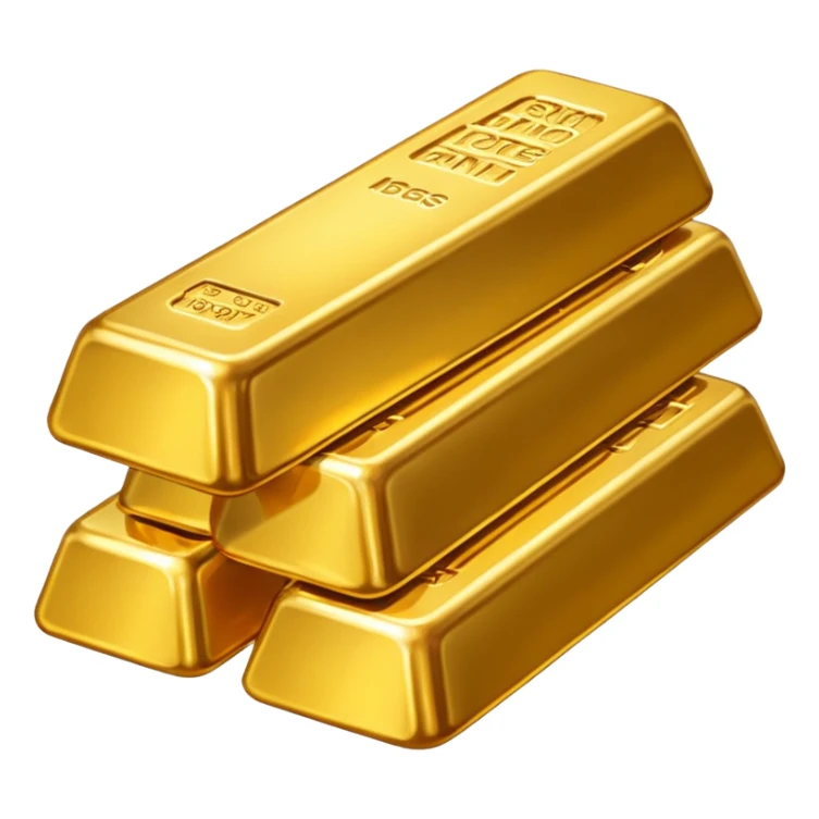 5 gold bar sticker