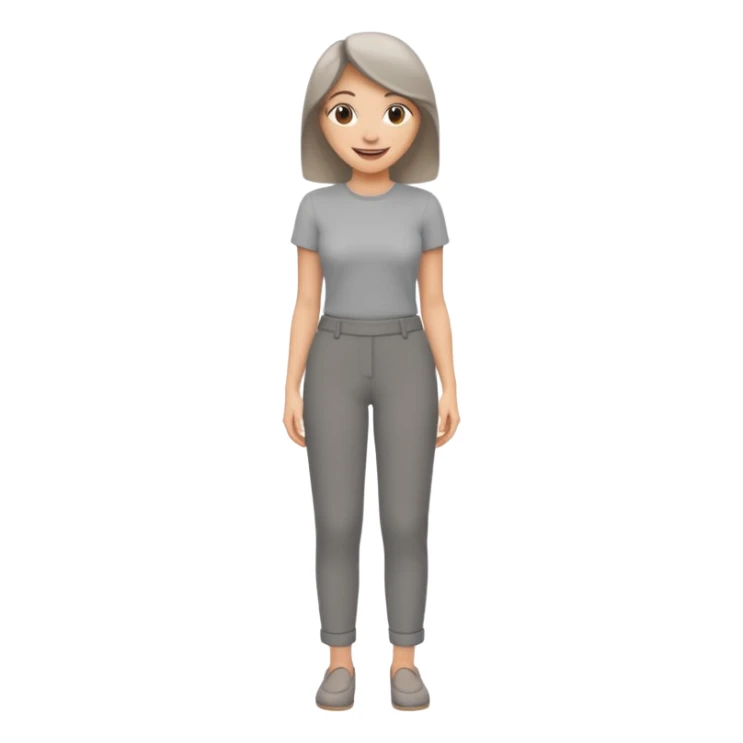 grey women trousers sticker
