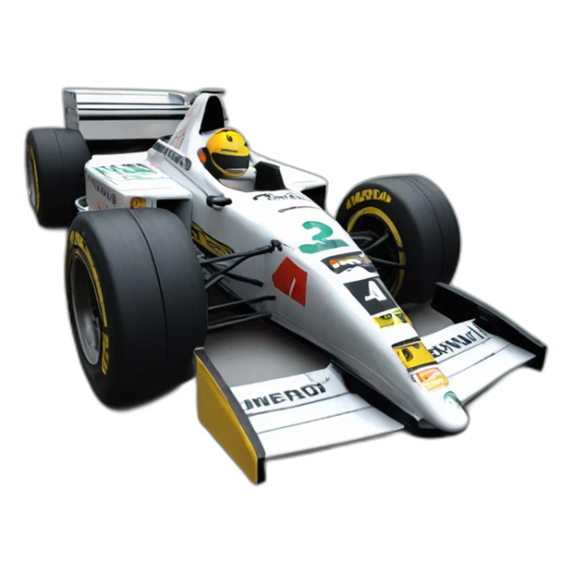 1991 minardi F1 car sticker