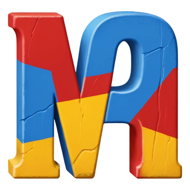 "ATX" Block letters painted the colors of the stemmas state flag sticker