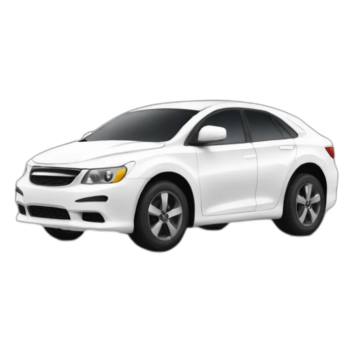 Big car white and black agresiv sticker