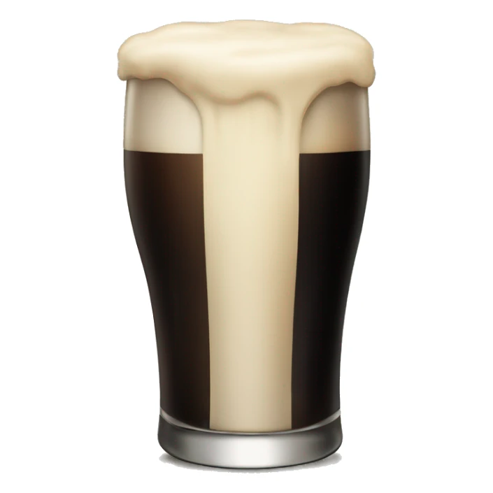 Single pint of Guinness icon sticker