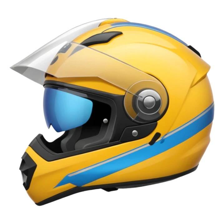 cria um emoji d capacete d moto bonito sticker