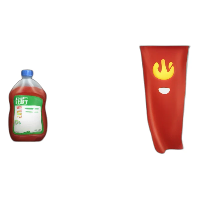 Isa flag in room with fuel and a cupboard with ketchup sticker