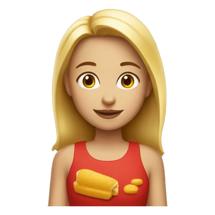 GIRL WITH MACDONALD'S sticker