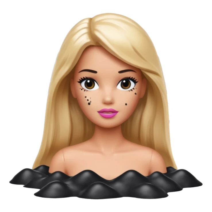 Matisse barbie slop style black SPAM art landscape sticker