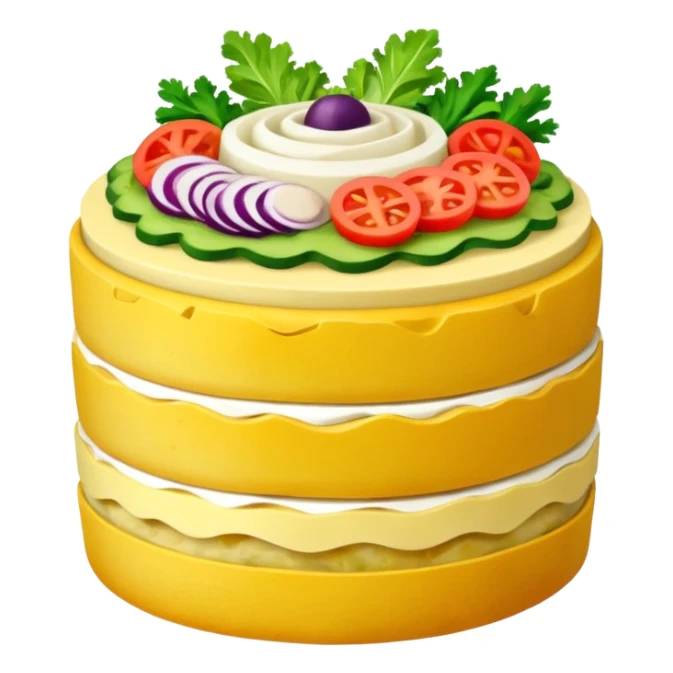 create an animated image of a causa, the food sticker
