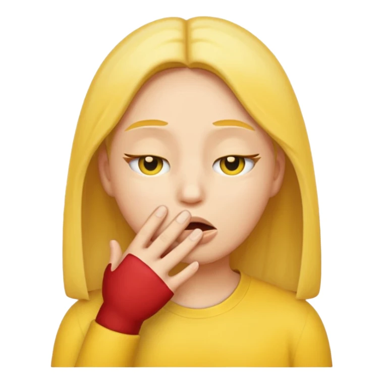Make a classic emoij that tells you to shut up sticker