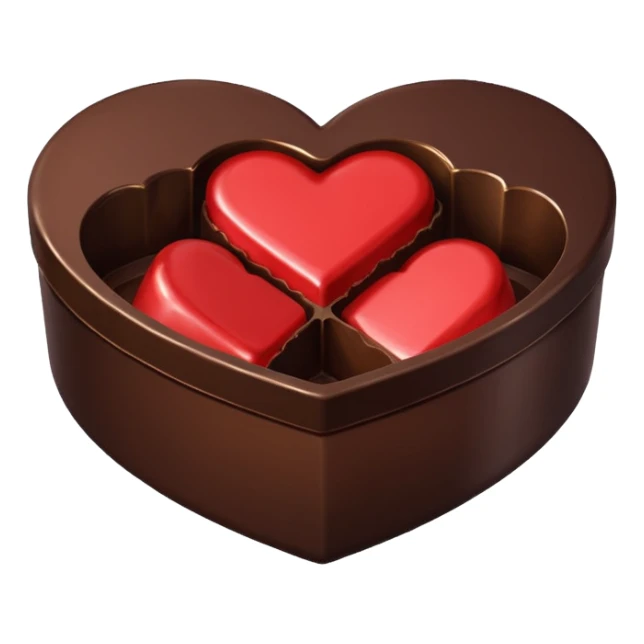 heart shaped box of chocolate sticker