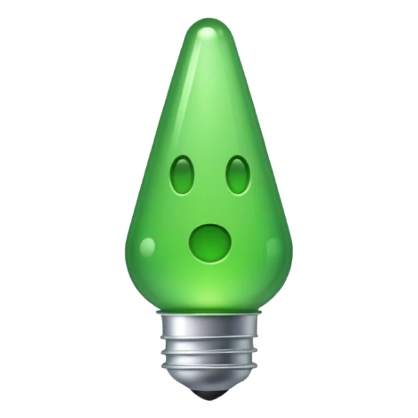 make exclamation mark in light green color emoji sticker
