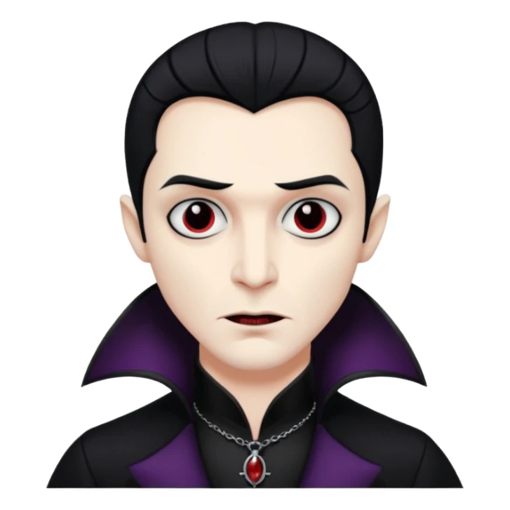 goth male vampire morticia addams vibes sticker