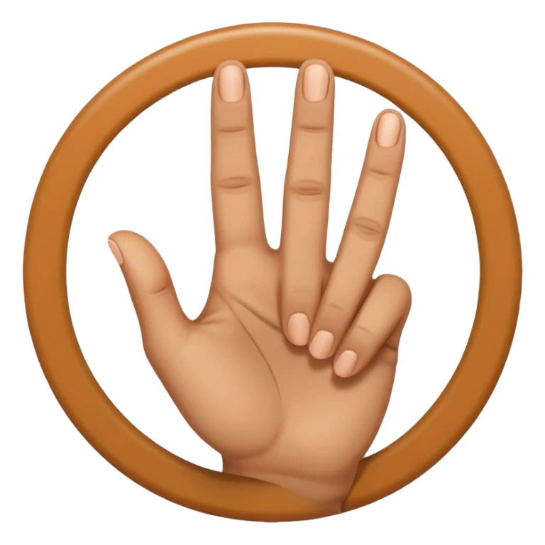 hand gesture representing 'ok', thumb and index finger forming a circle, emoji style sticker