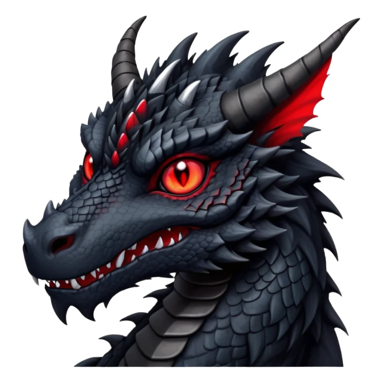 Gothic Badass Edgy Dark Mysterious Mystical Dragon-Beast-Fursona sticker
