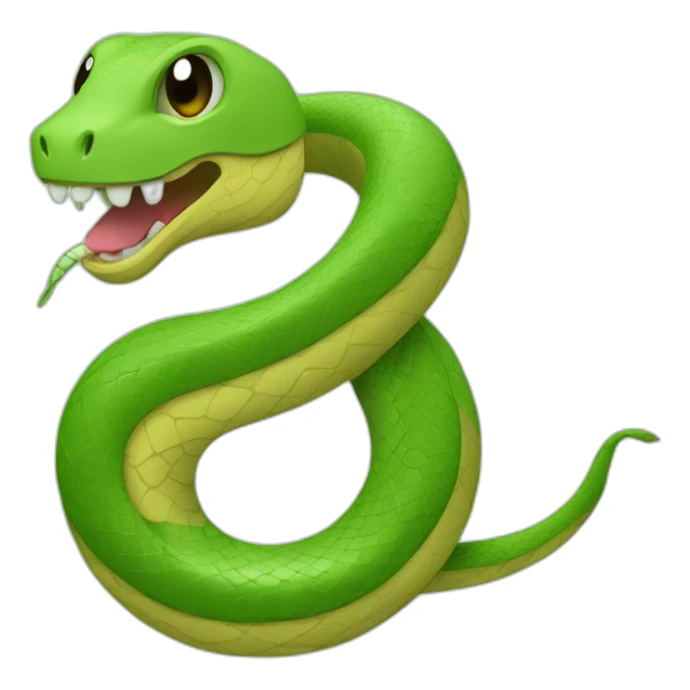 S, s letter, alphabet with a snake sticker
