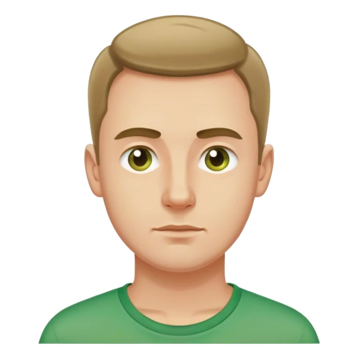 polish man in green shirt sticker