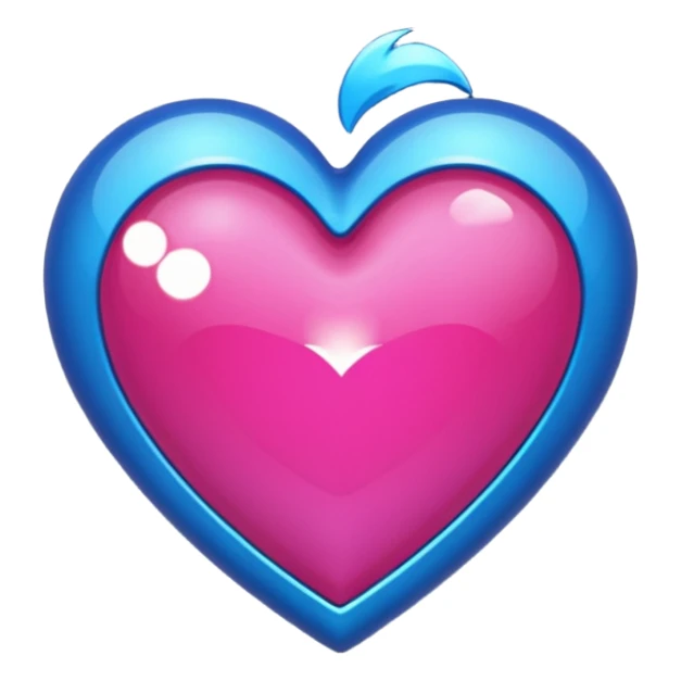 Corazón azul oscuro, con brillos, o sea una combinación de estos dos  💙💖 sticker