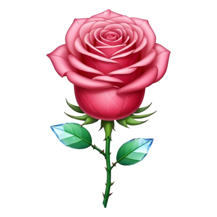 Rose made out of crystal  sticker