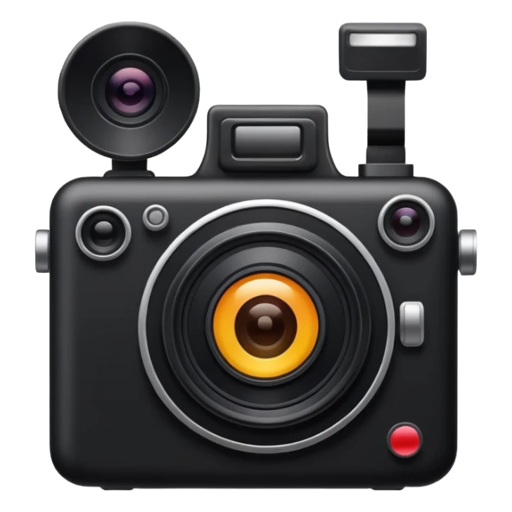 camera pointing to right sticker