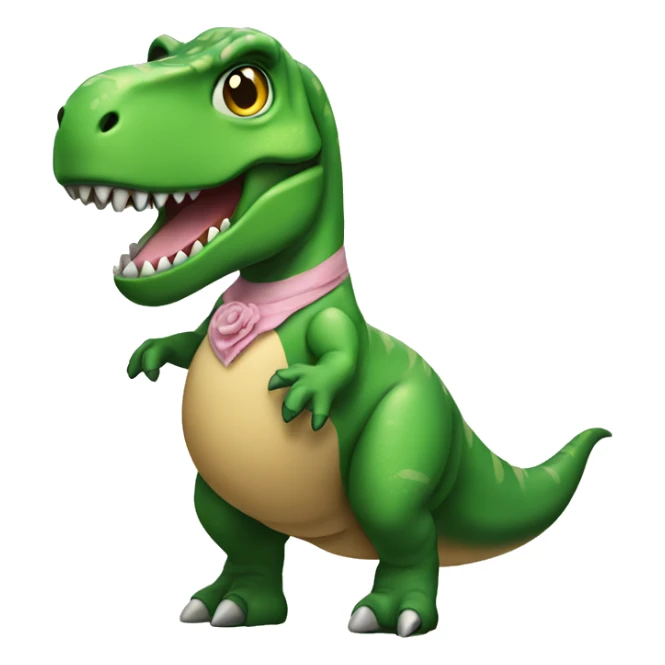 T-Rex wearing dress sticker
