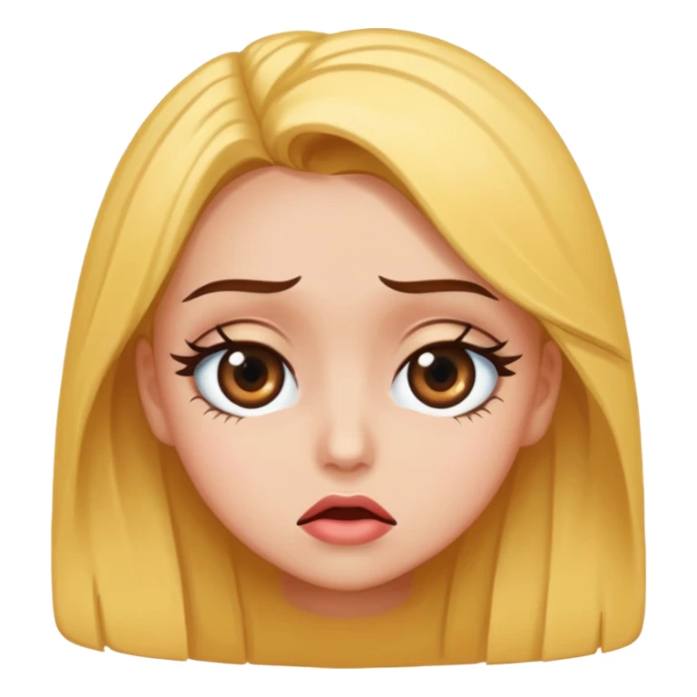 Baddie girl eye rolling at someone make sure they eye is twitching  sticker