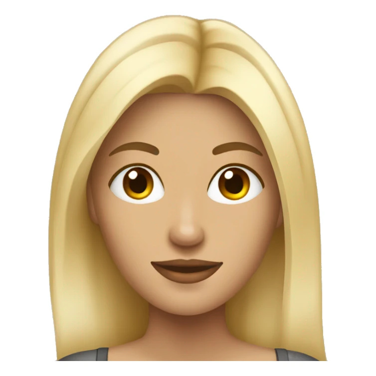 Blonde fit girl with coffee sticker