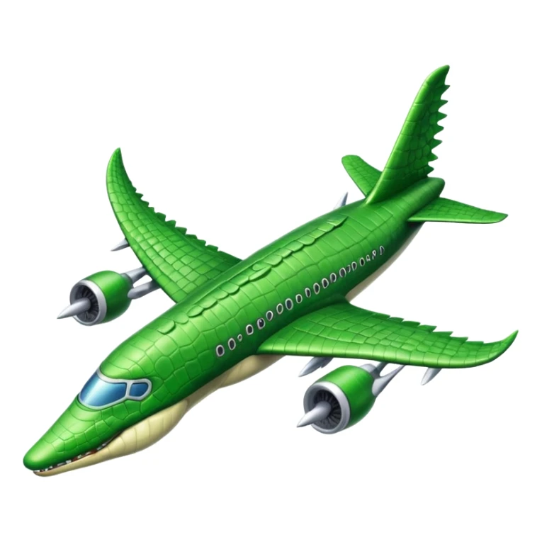 Hazme un avión con cabeza de cocodrilo sticker