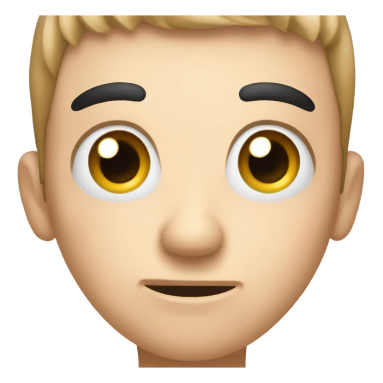 face emoji that shows the feeling of honored, nervousness, pressured, and determined sticker