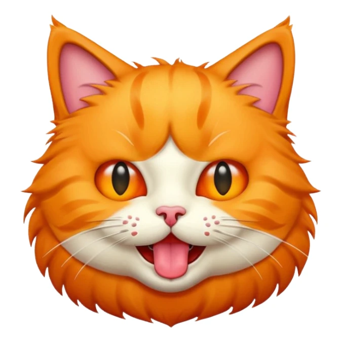 cat emoji sticking tongue out sticker
