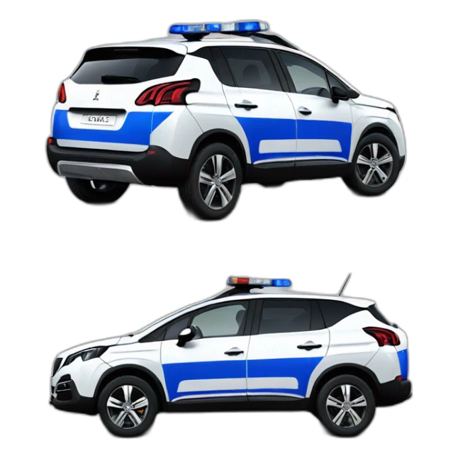 Peugeot 3008 police nationale  sticker