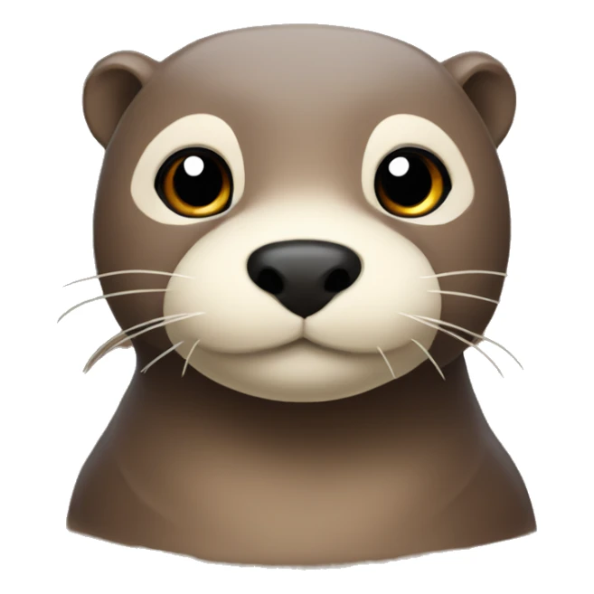 plush otter  sticker