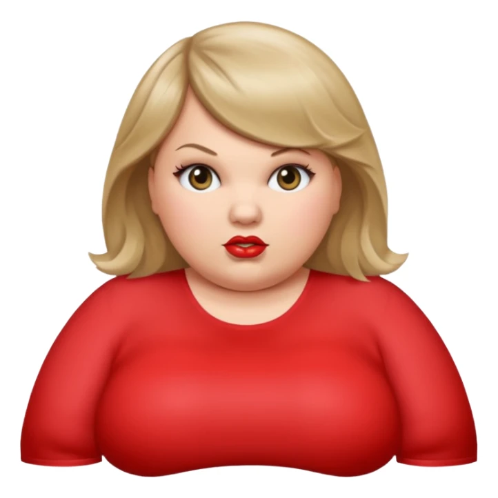 Taylor swift obesity  bigger bigger bigest take up the full screen  dying sticker